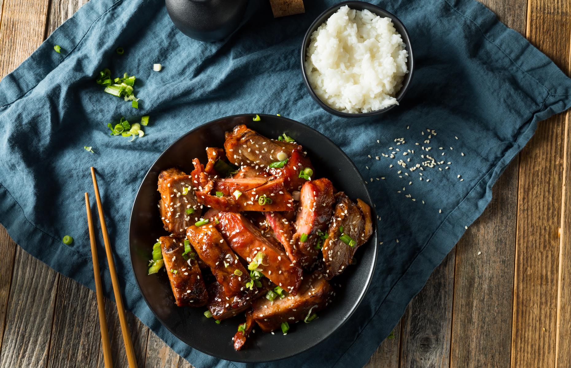 Chinese-style ribs in beer