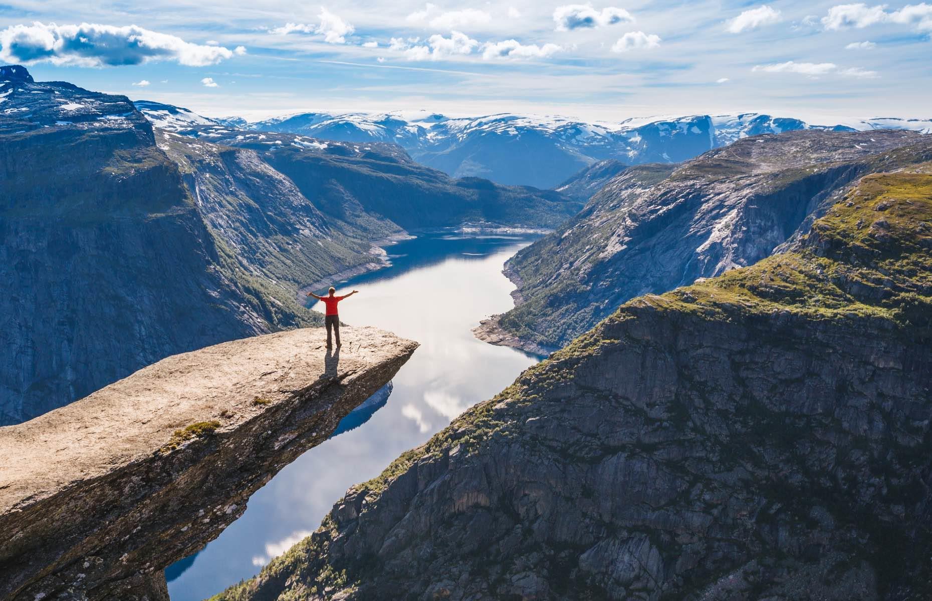 Trolltunga, Hardangerfjord region, Norway