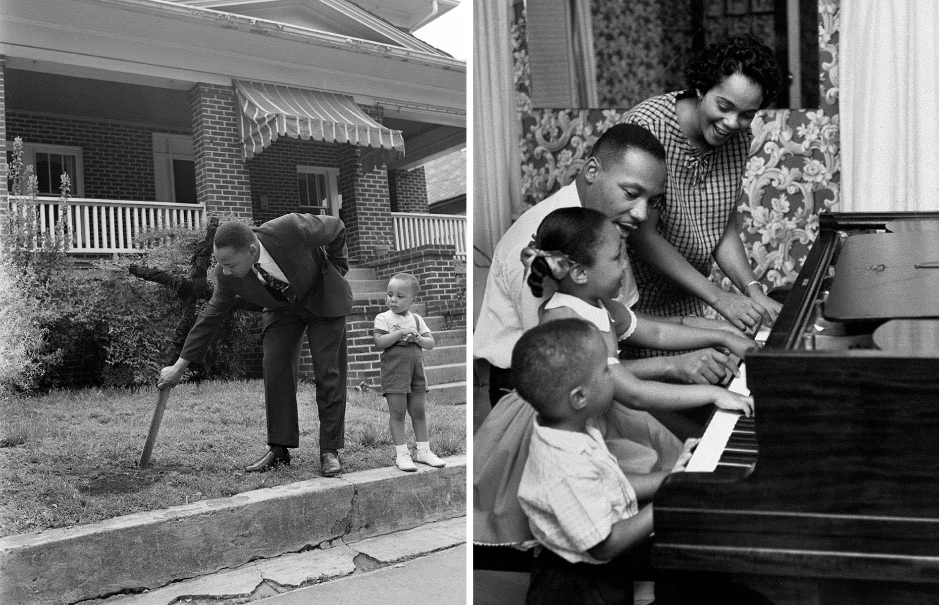 Martin Luther King Jr at home