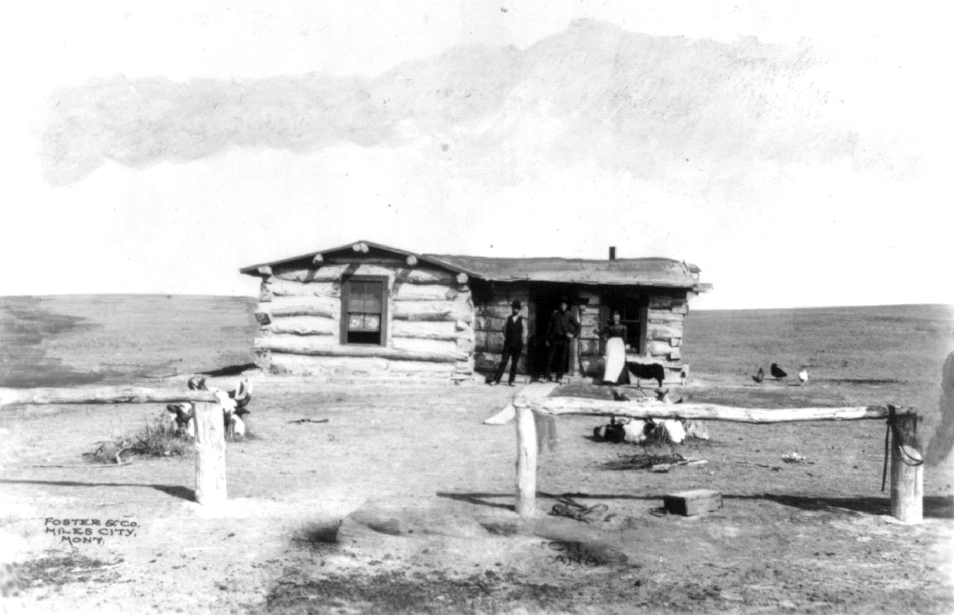Un rancho fronterizo, Montana, 1900