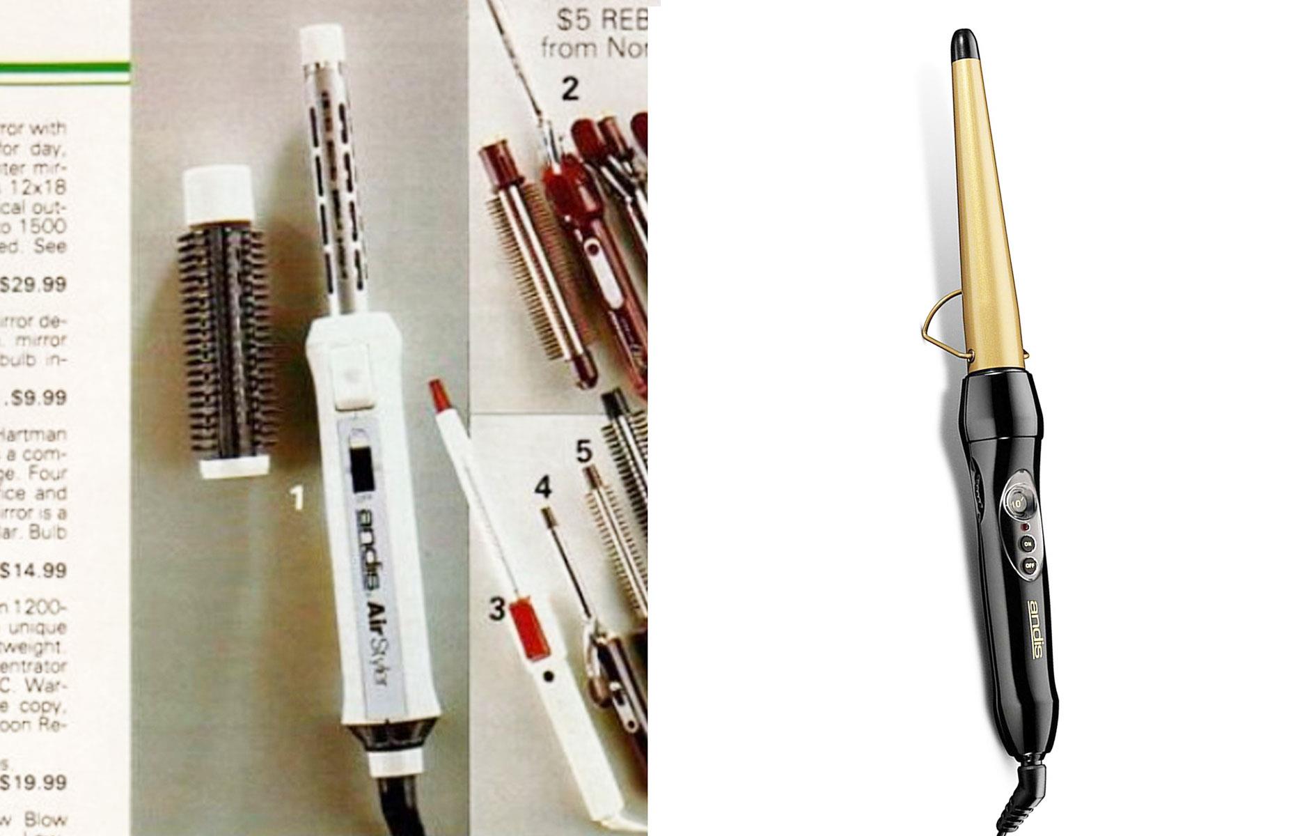Andis curling iron: 257% more expensive in 1984