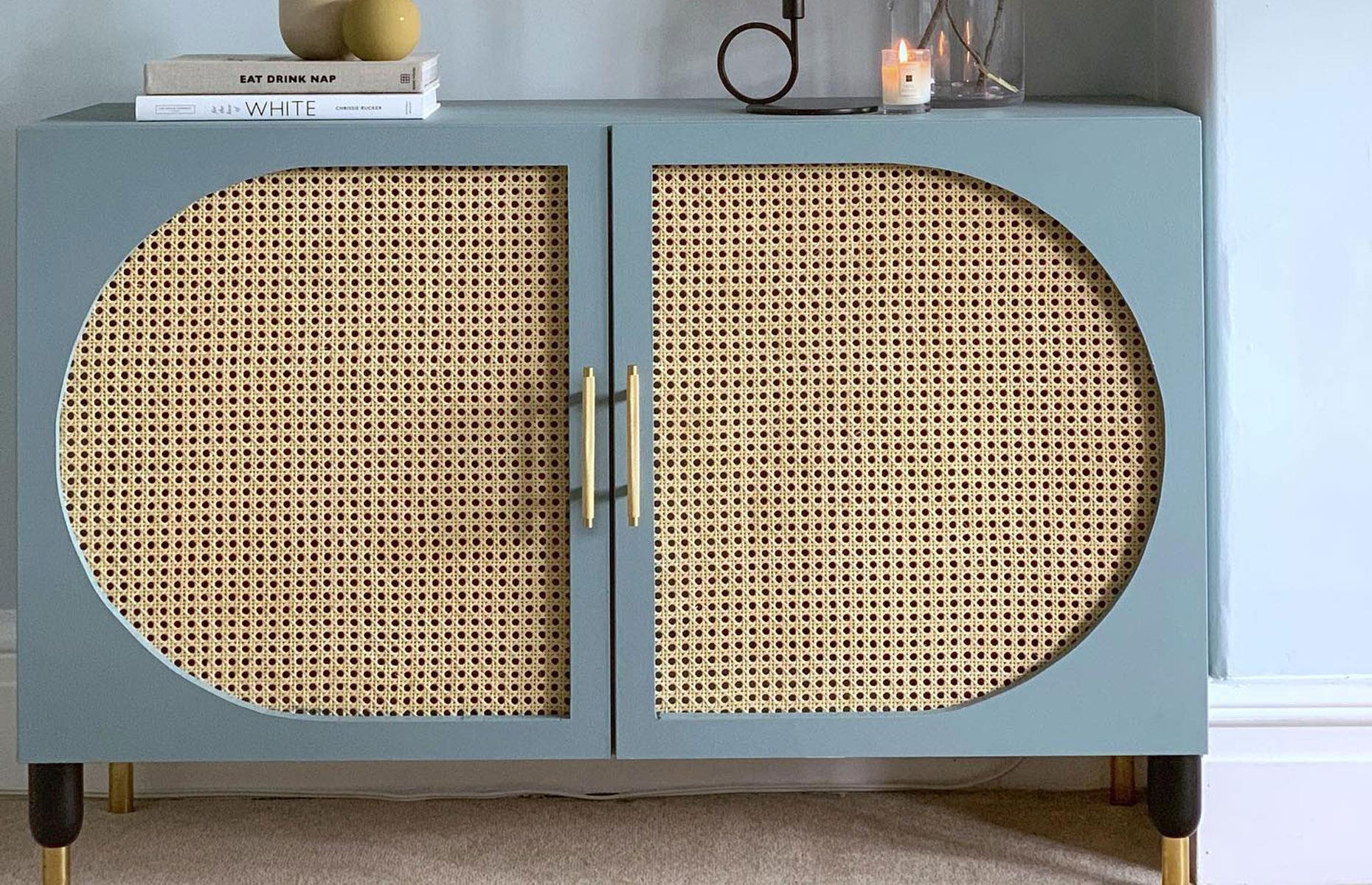 Add curves to a BESTÅ cabinet