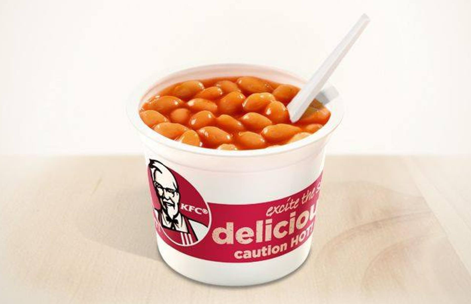 19.  Baked beans, KFC, various locations