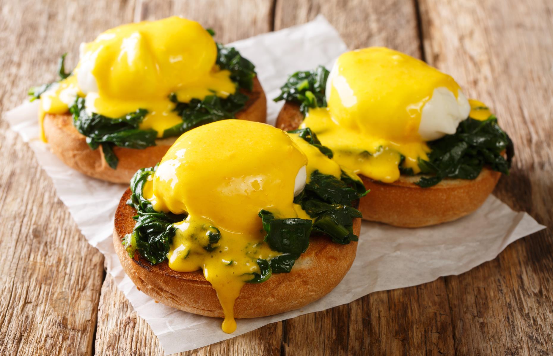 21. Split or curdled hollandaise sauce