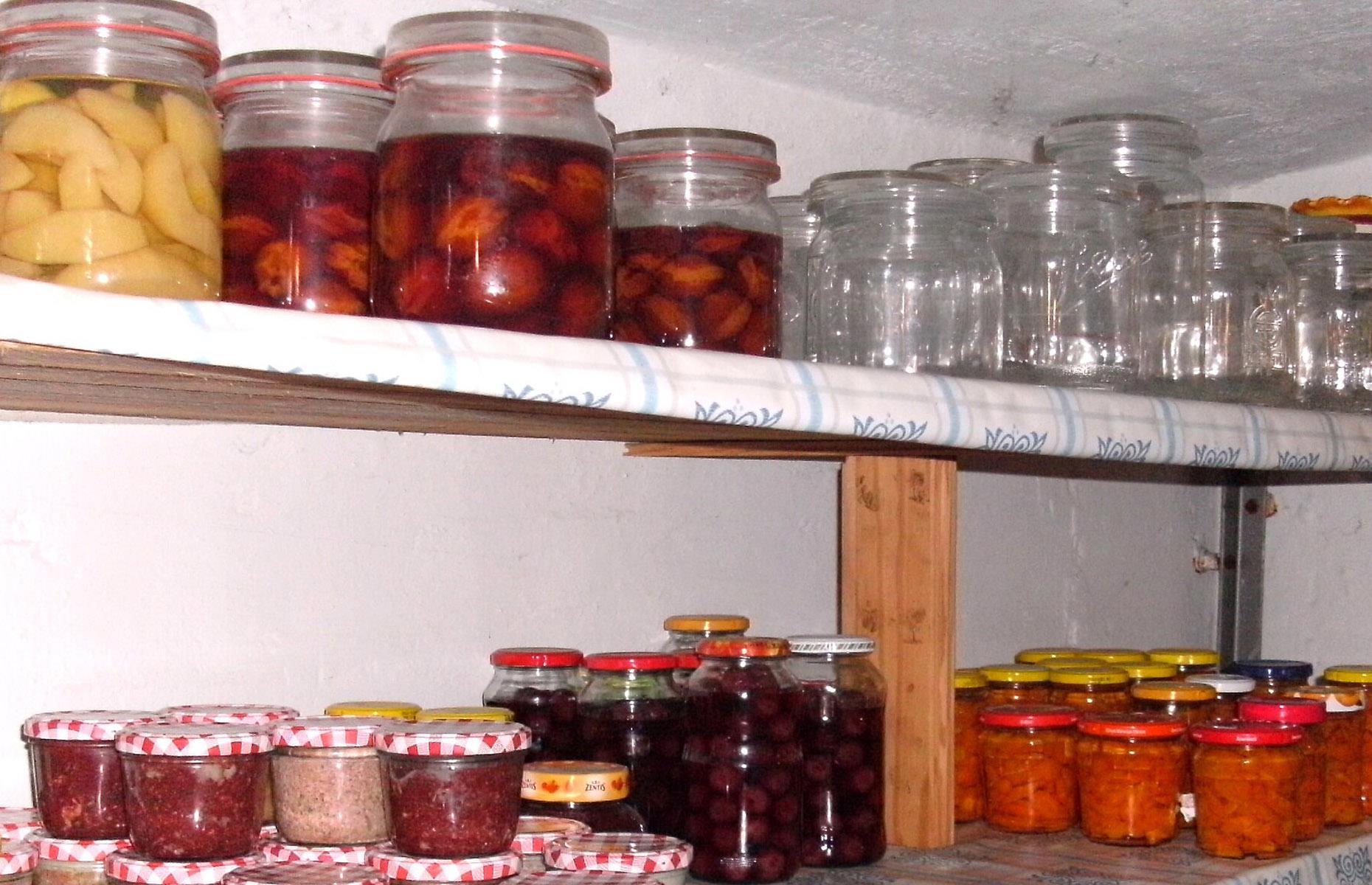 A well-stocked pantry