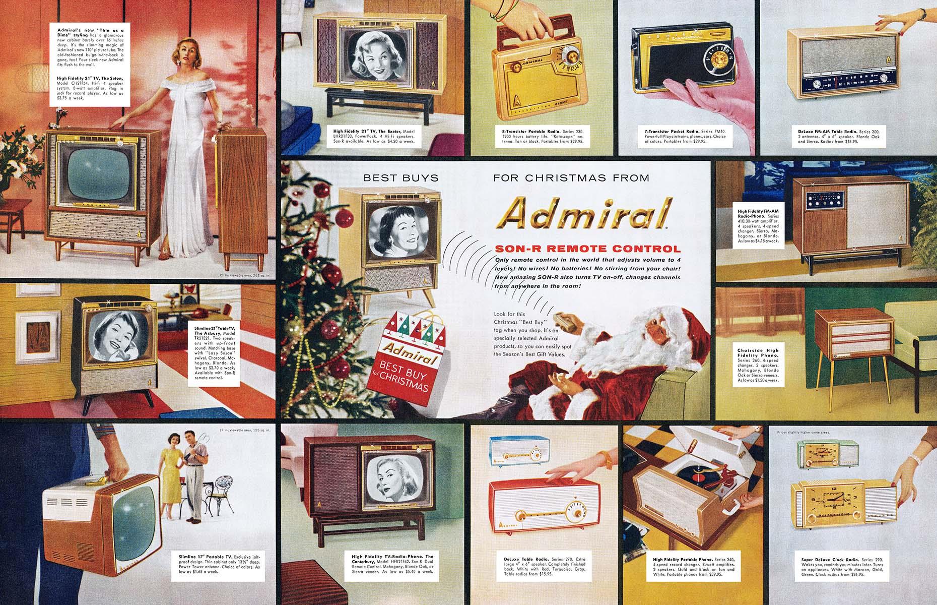 1957: Admiral televisions