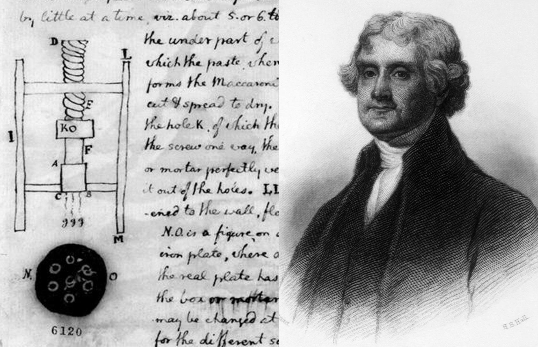 Thomas Jefferson's introduction to pasta