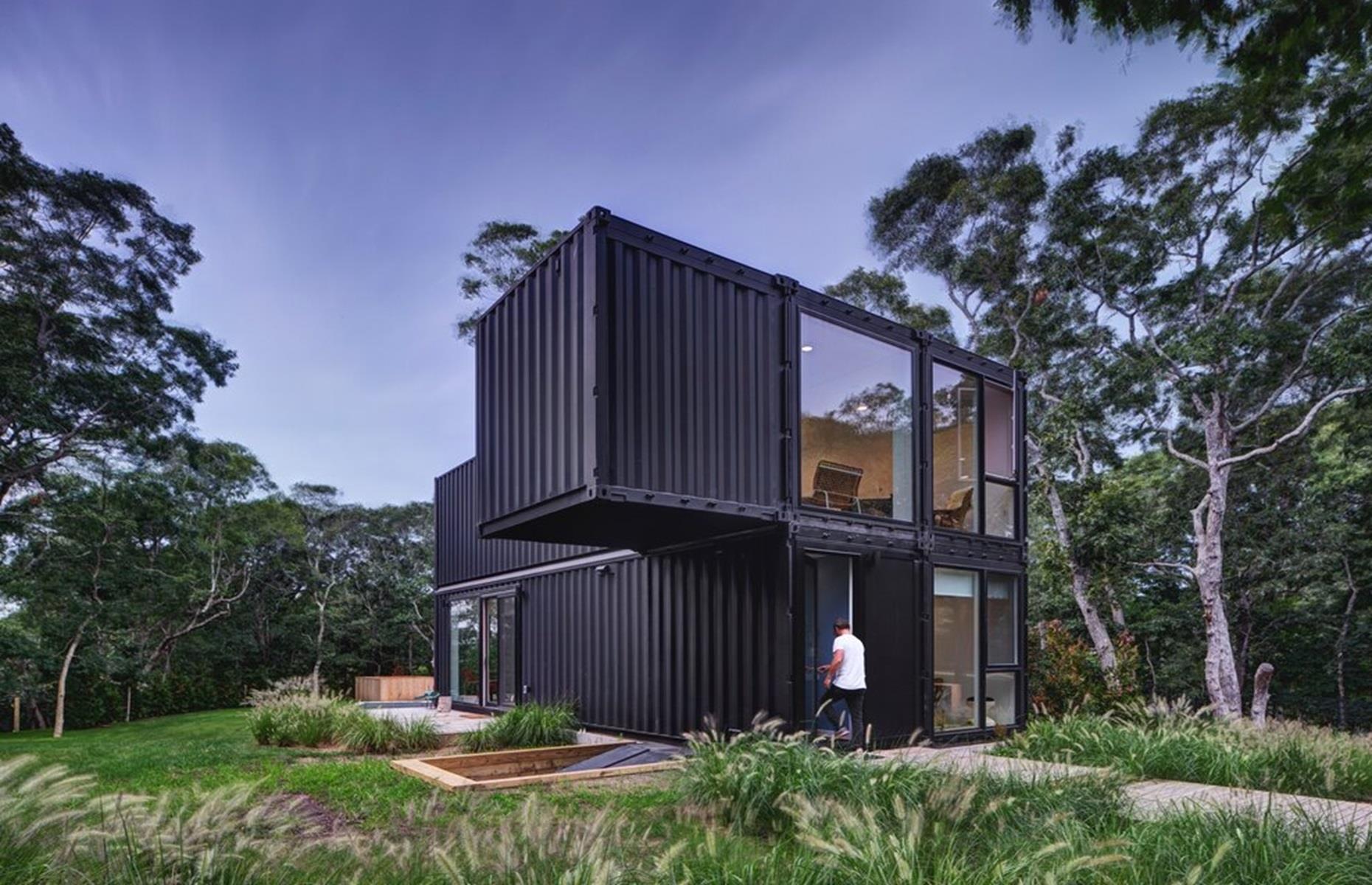 La maison modulaire Amagansett Modular, État de New York, États-Unis
