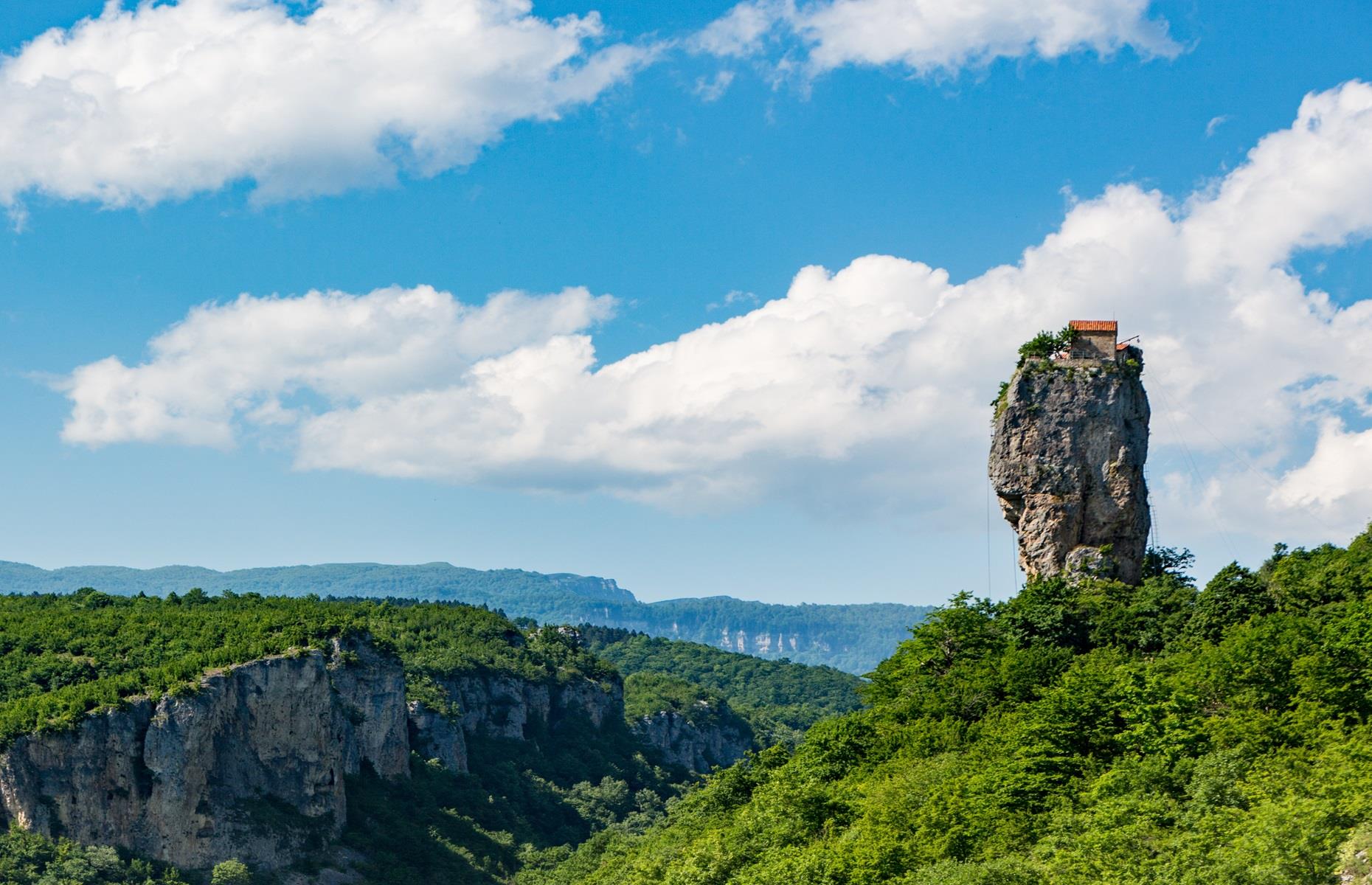 The Katskhi Pillar, Chiatura, Georgia