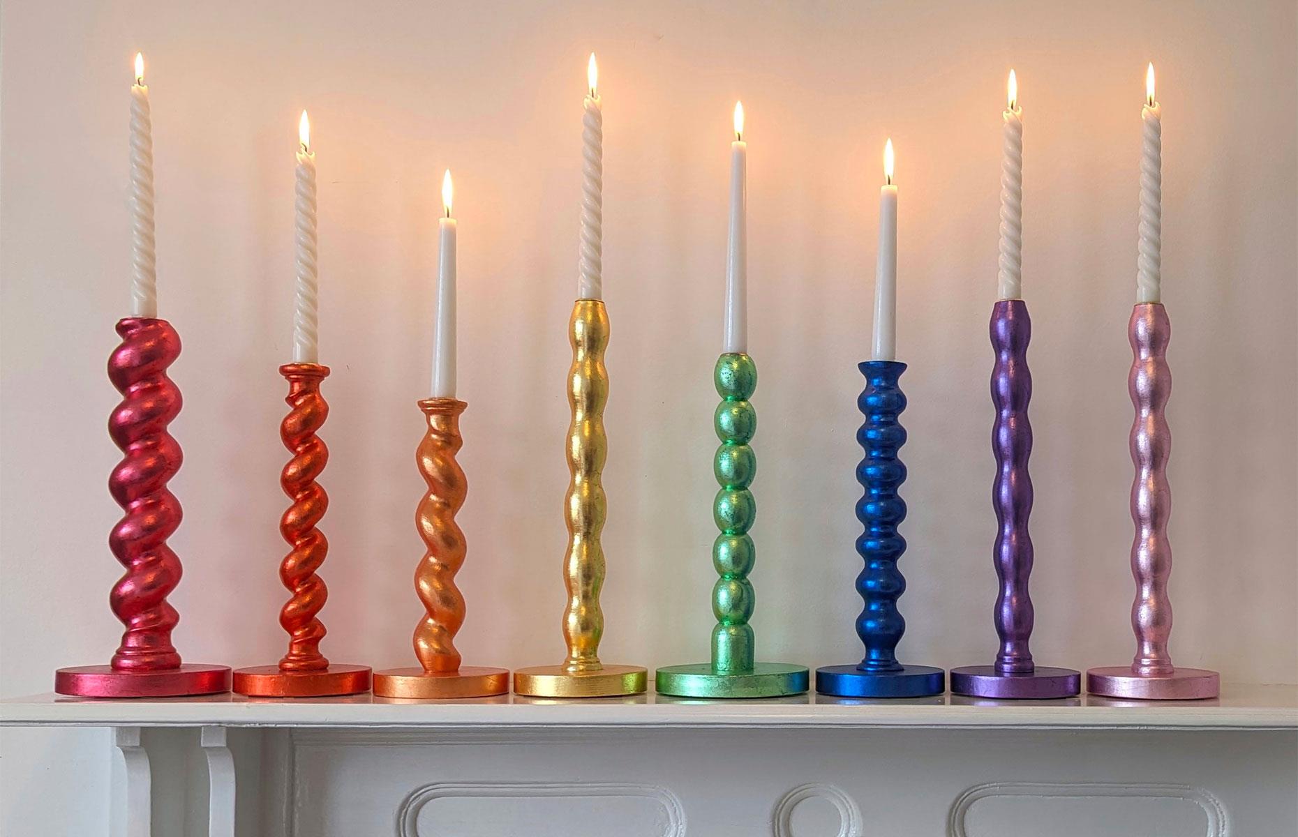 Colourful candlesticks