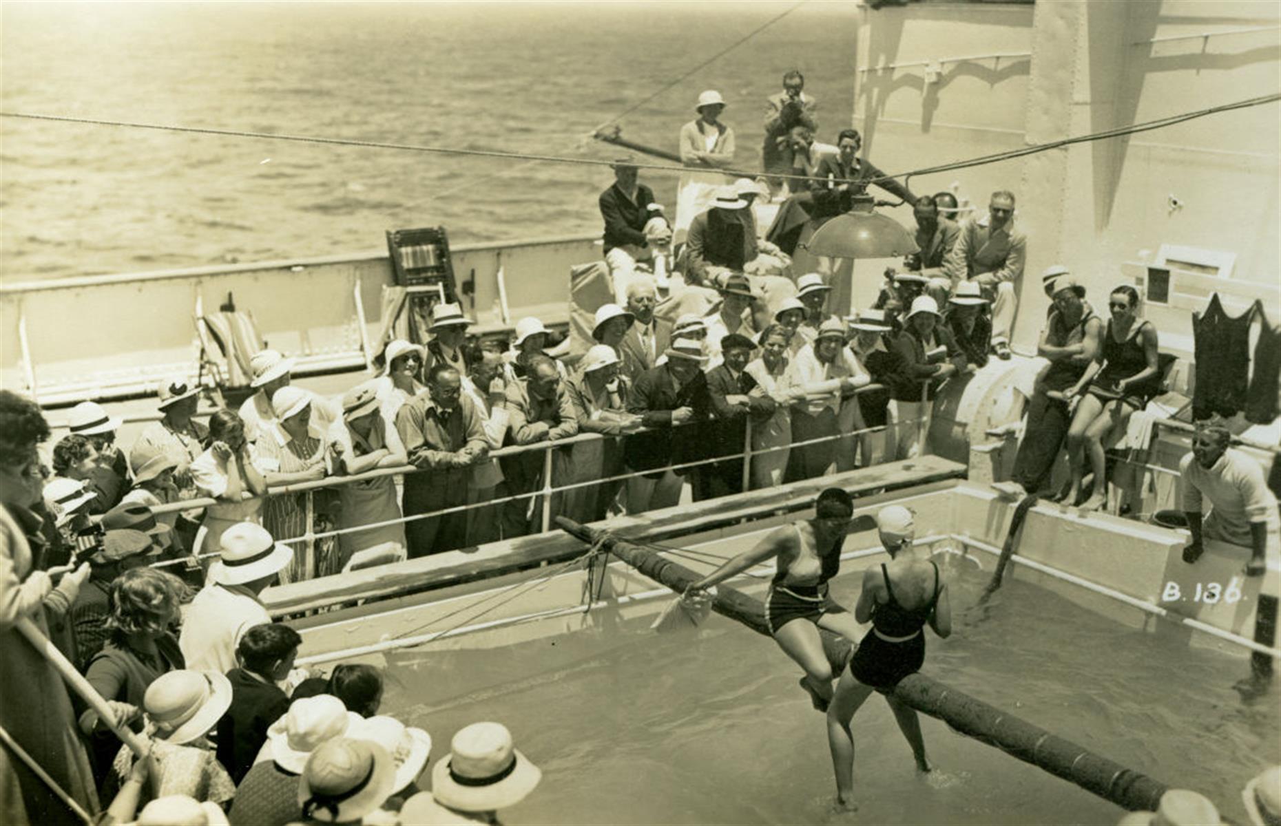 1930s: RMS Atlantis' swimming pool
