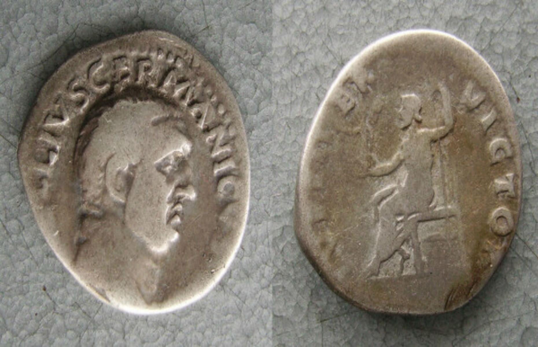 Vitellius Silver Coin - worth £195
