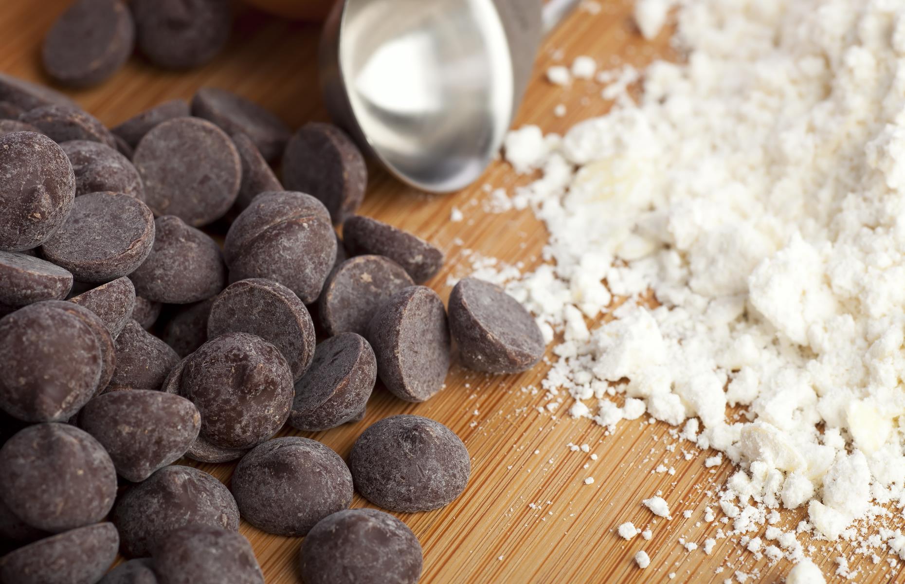Coat extra baking ingredients with flour