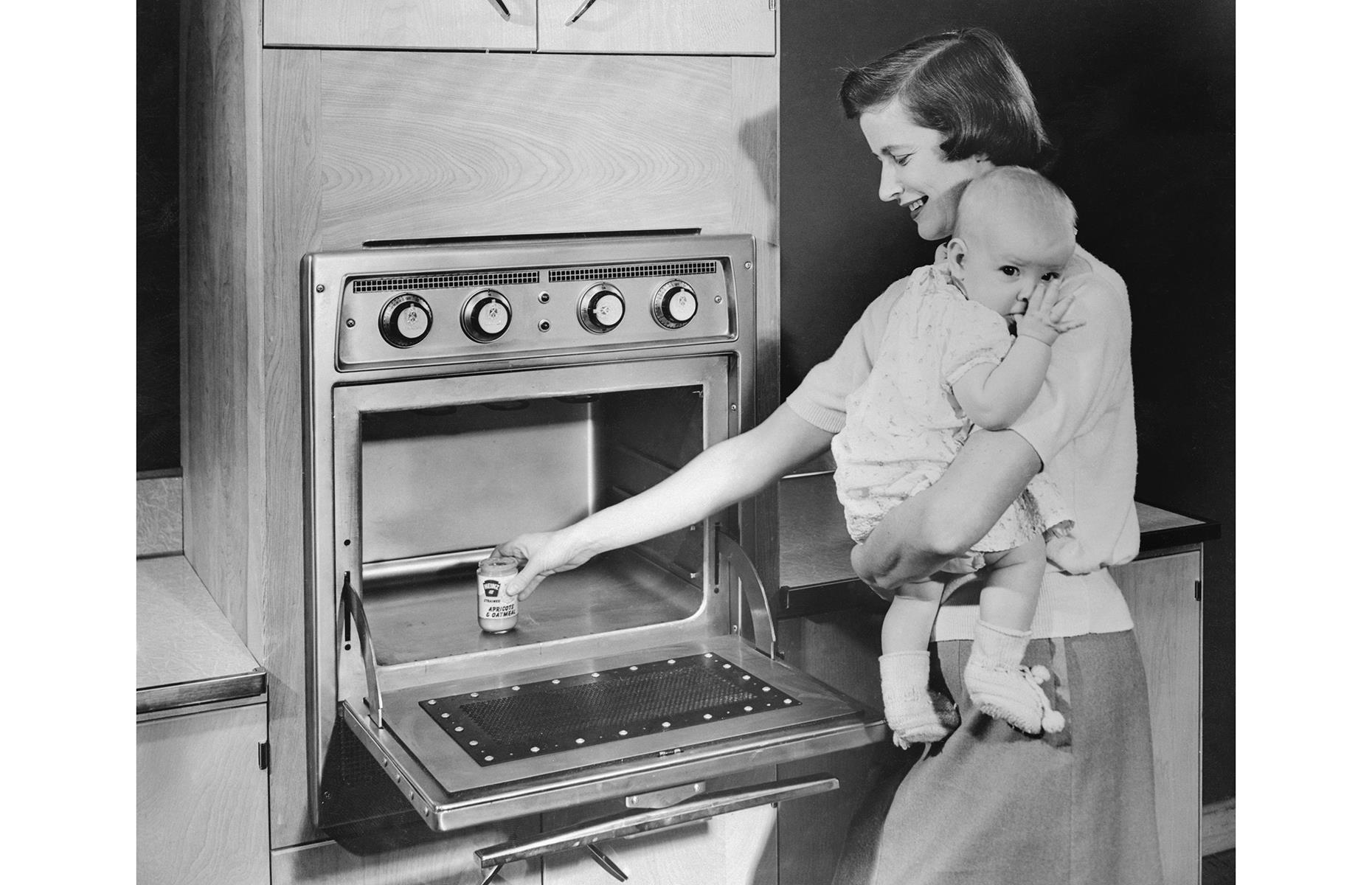 1955: Microwave ovens go on sale