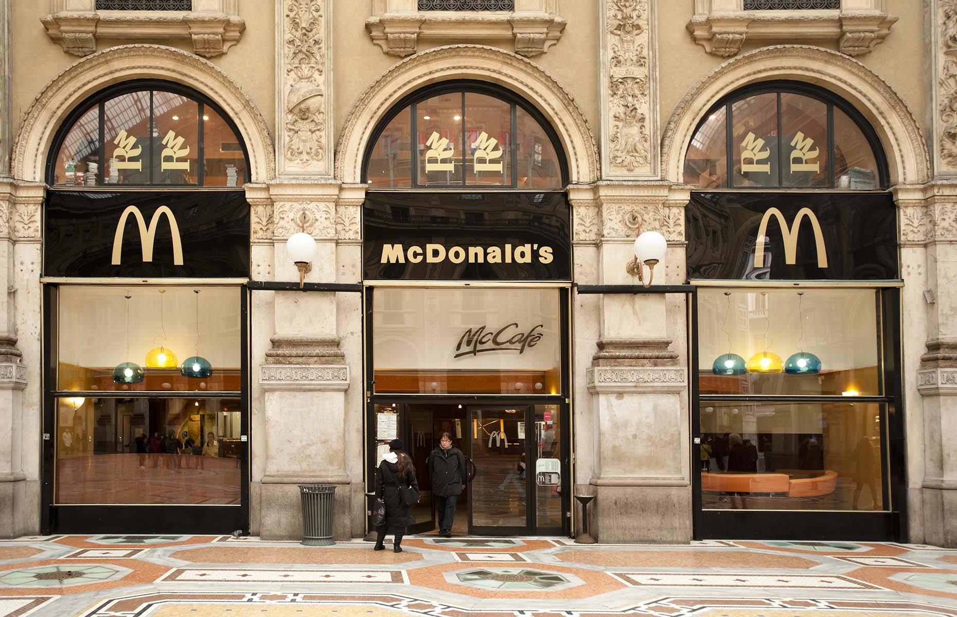 7. High-fashion McDonald's, Milan, Italy