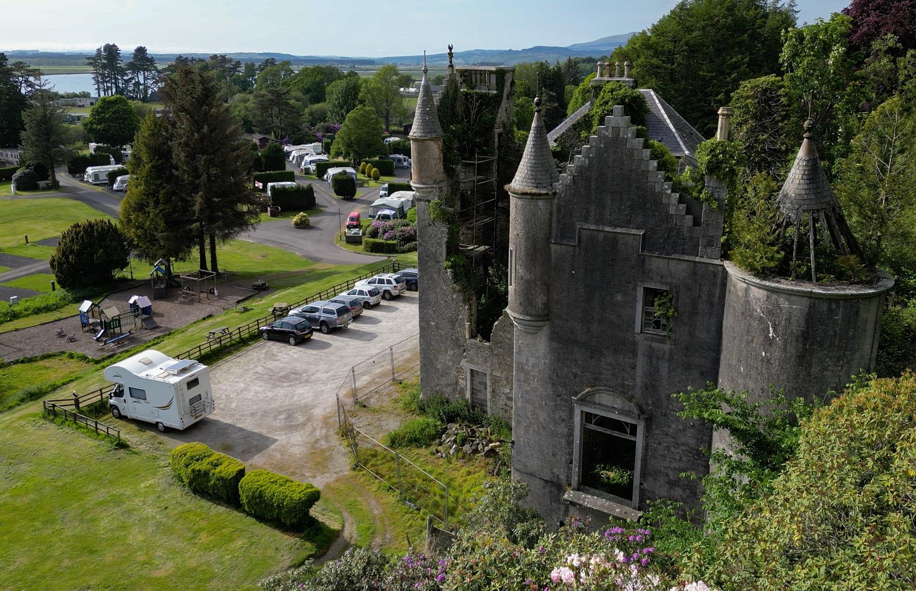 Castle Cary Estate: overtaken by trees