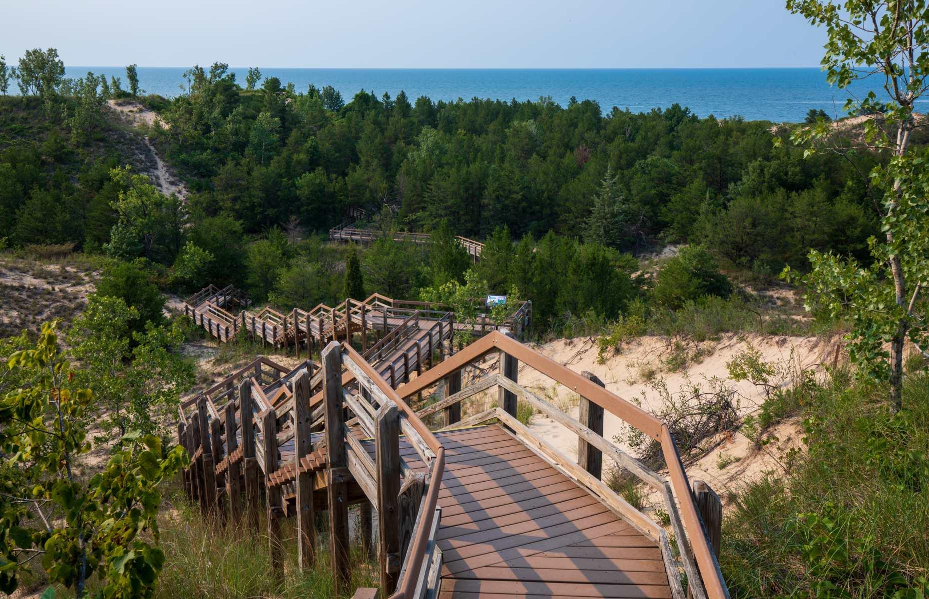 Lake Michigan is bordered by one of the USA’s newest national parks