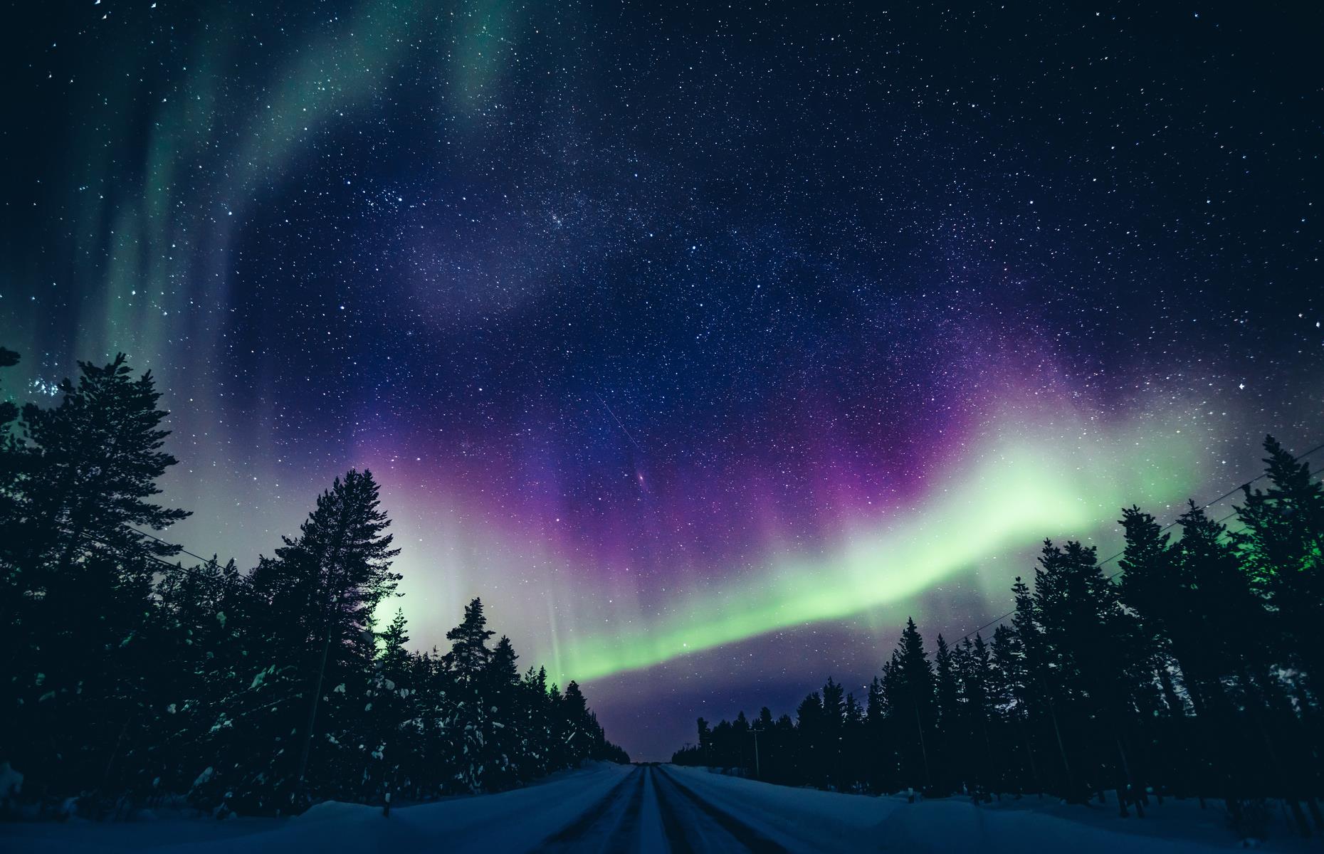 Aurora borealis, Lapland, Finland