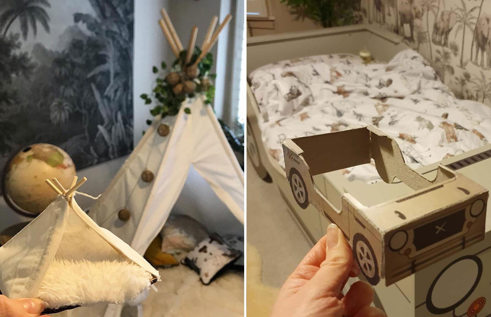 Son's bedroom: miniature makes
