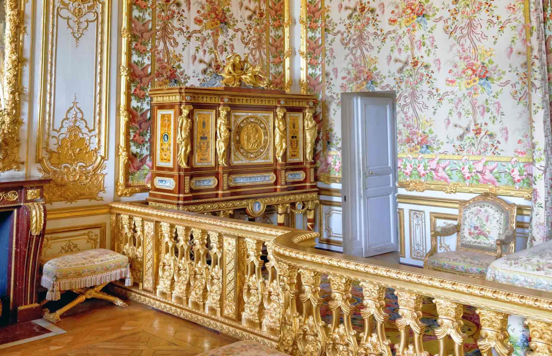 Los aposentos secretos de María Antonieta, Versalles, Francia 