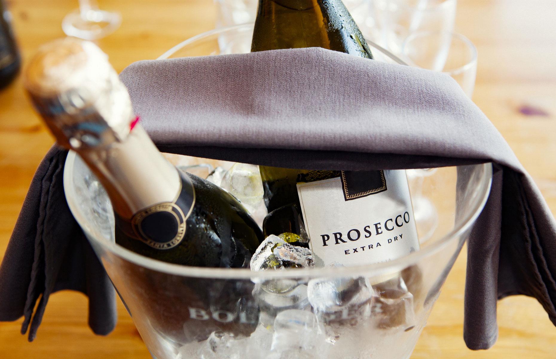 The price of a glass of fizz is up 30%