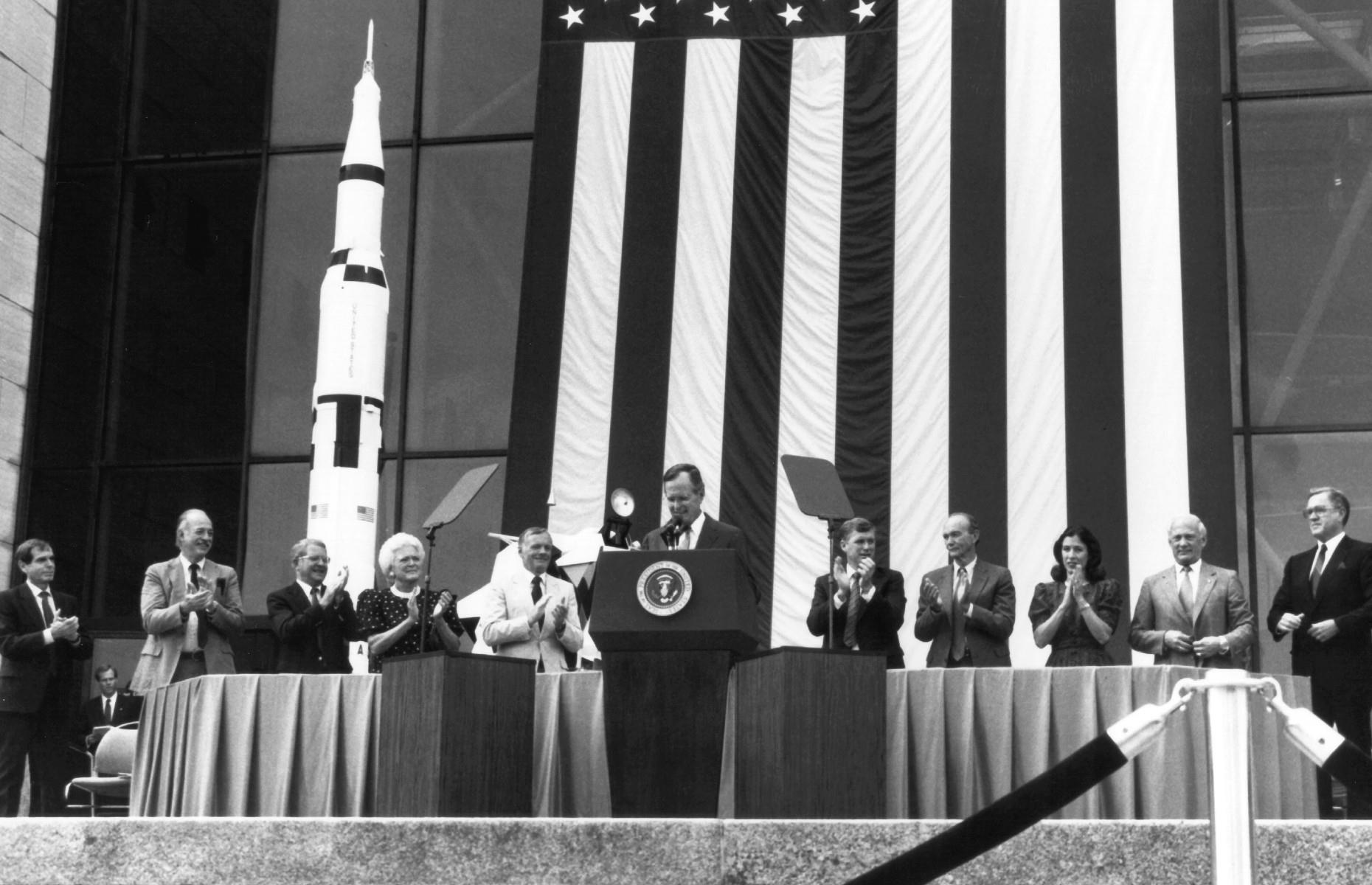 20th anniversary of when man first walked on the moon