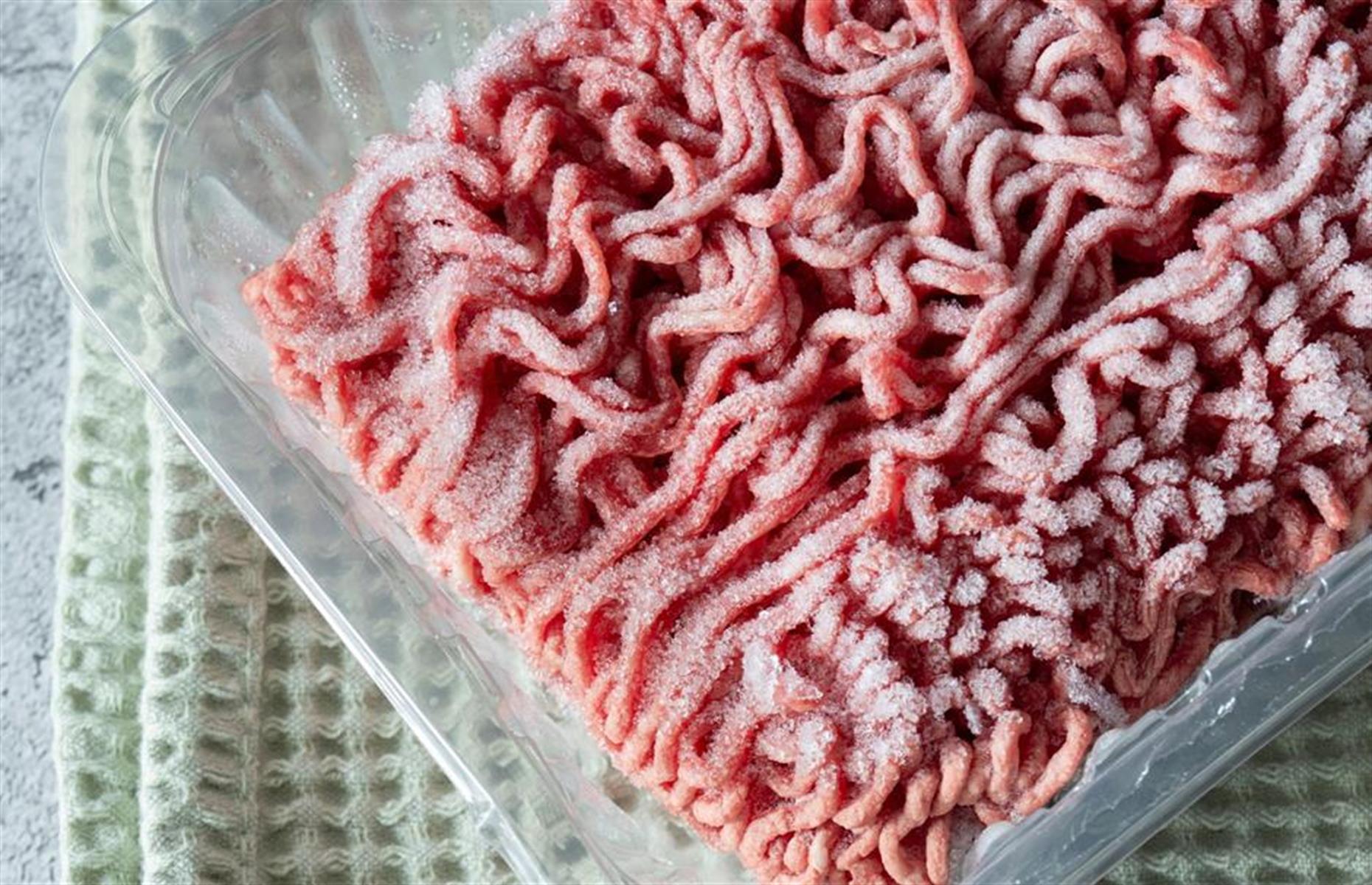 1. Raw meat that's previously been frozen 
