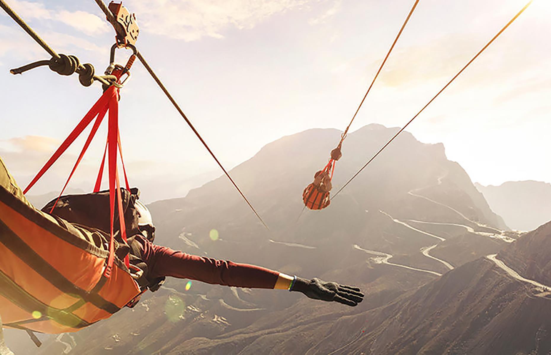 Jebel Jais Flight zipline, Ras Al Khaimah, UAE