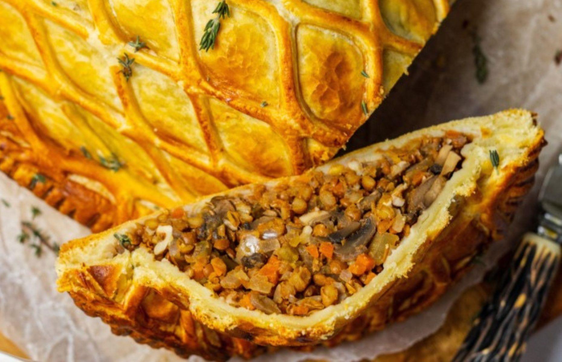 5. Mushroom and lentil Wellington  