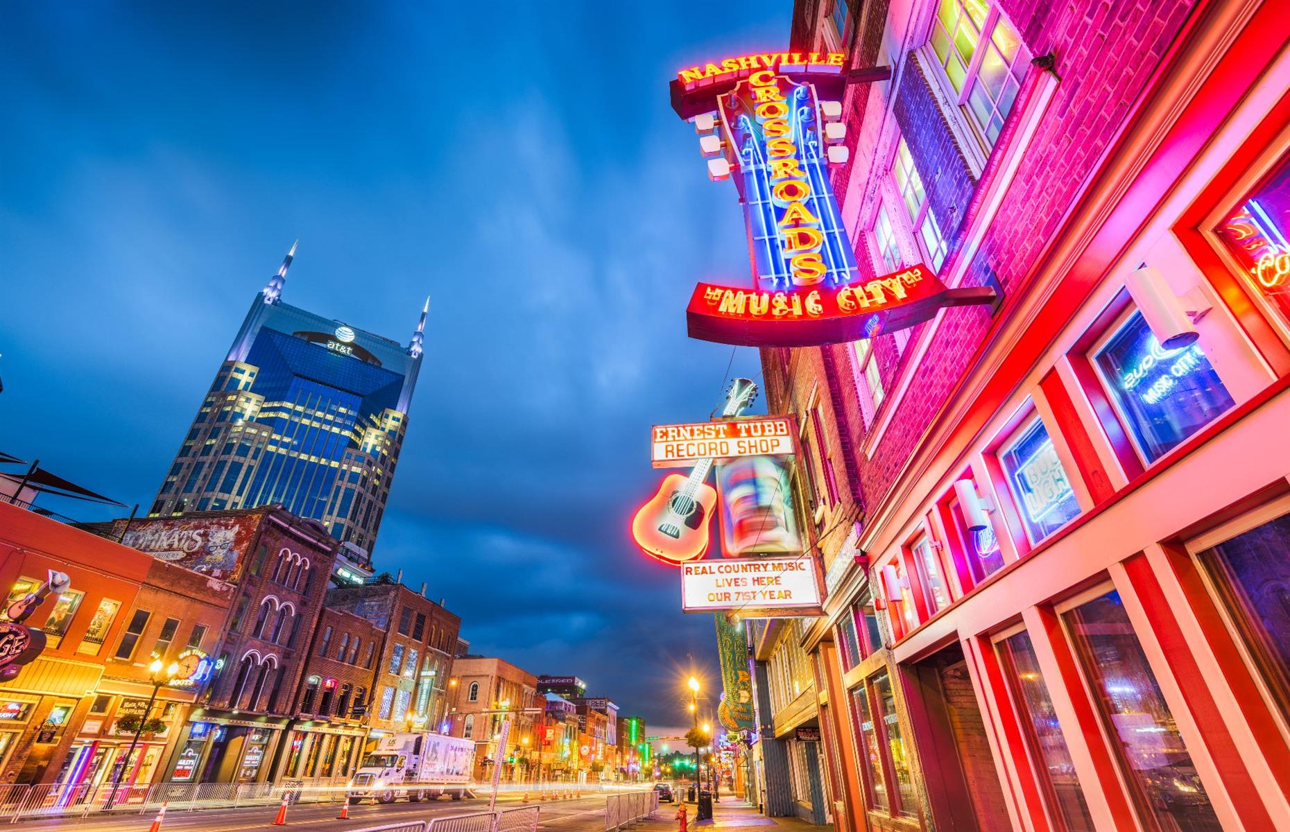 Now: Broadway, Nashville, Tennessee