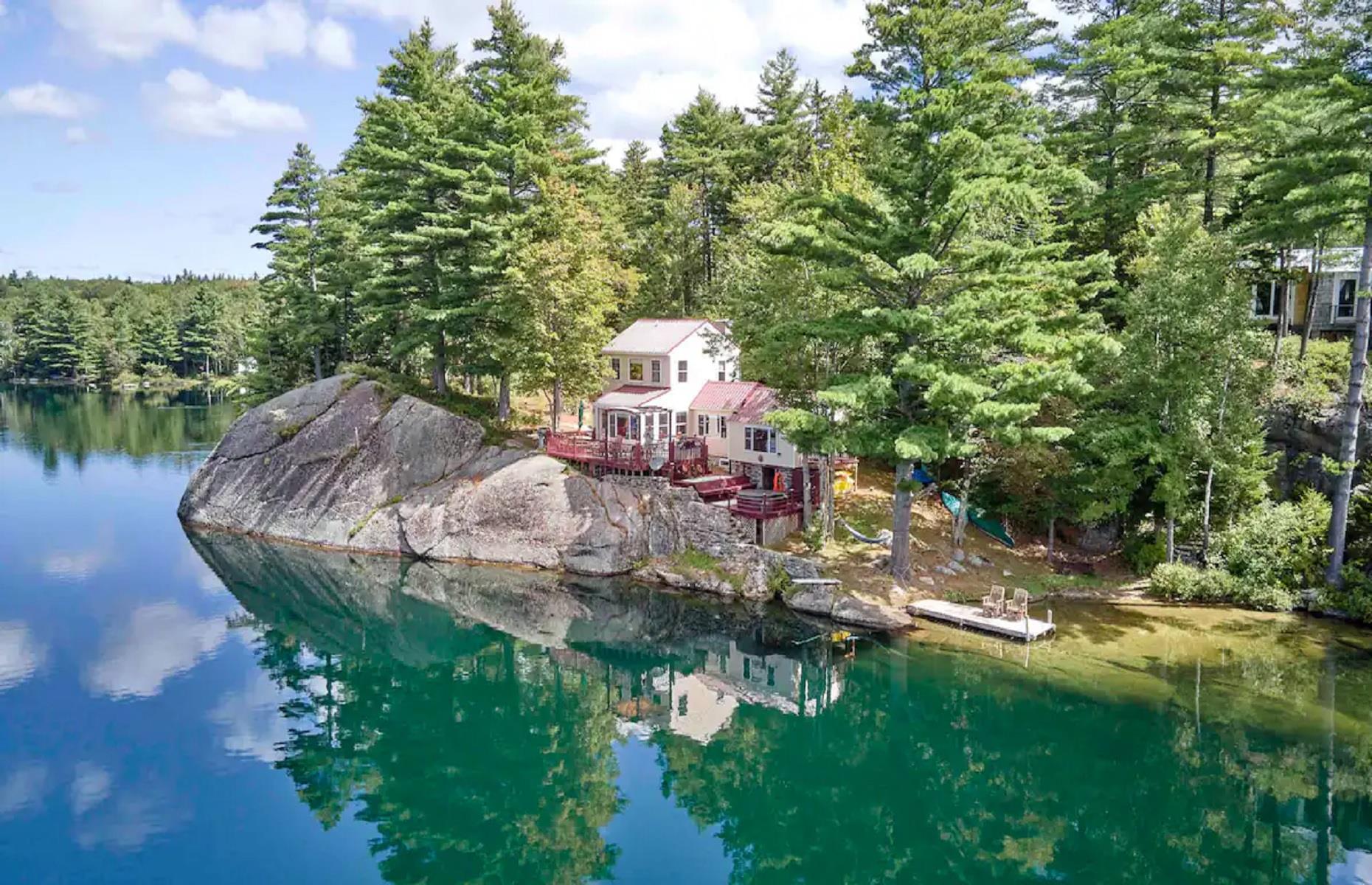 Cabaña frente al mar, New Hampshire, Estados Unidos