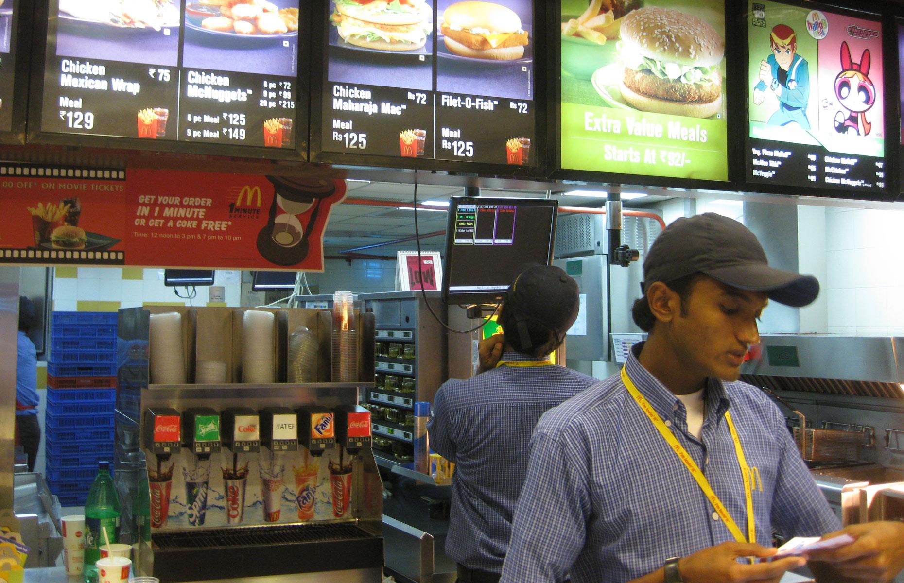 Lowest-paying country for fast food workers: India – $2,500 (£1.9k) average salary