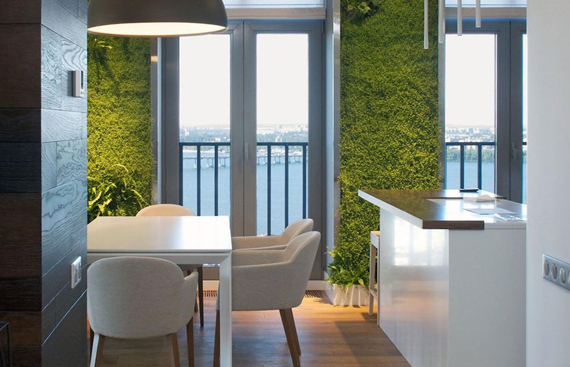 Add greenery with a living wall
