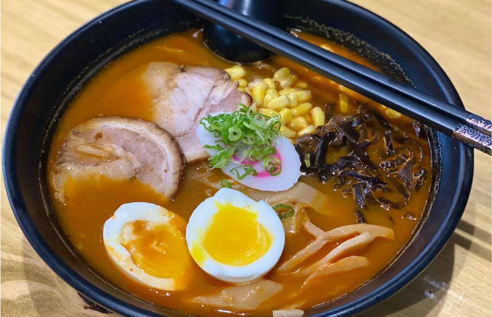 Nebraska: spicy miso ramen, Akarui, Omaha
