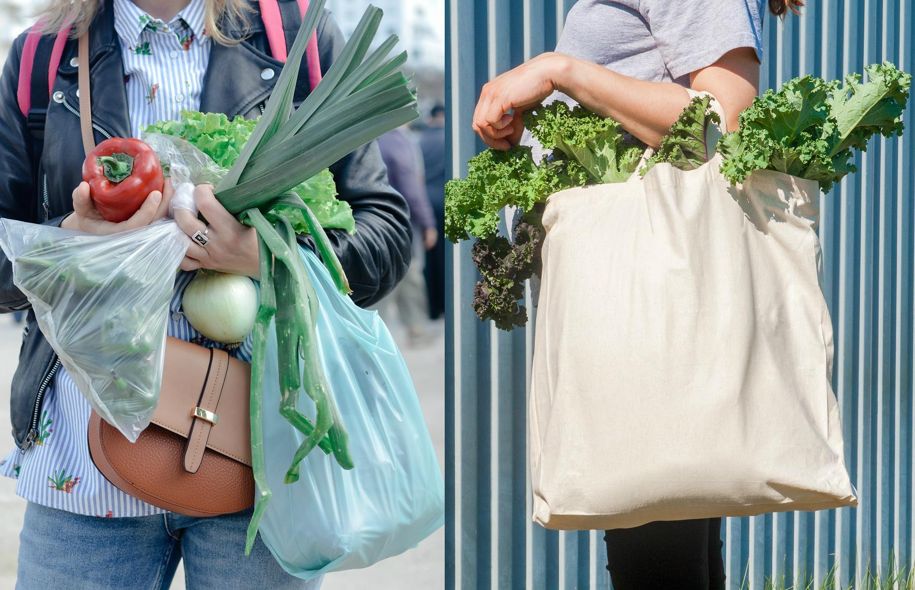 Swap a plastic bag for a reusable shopping bag