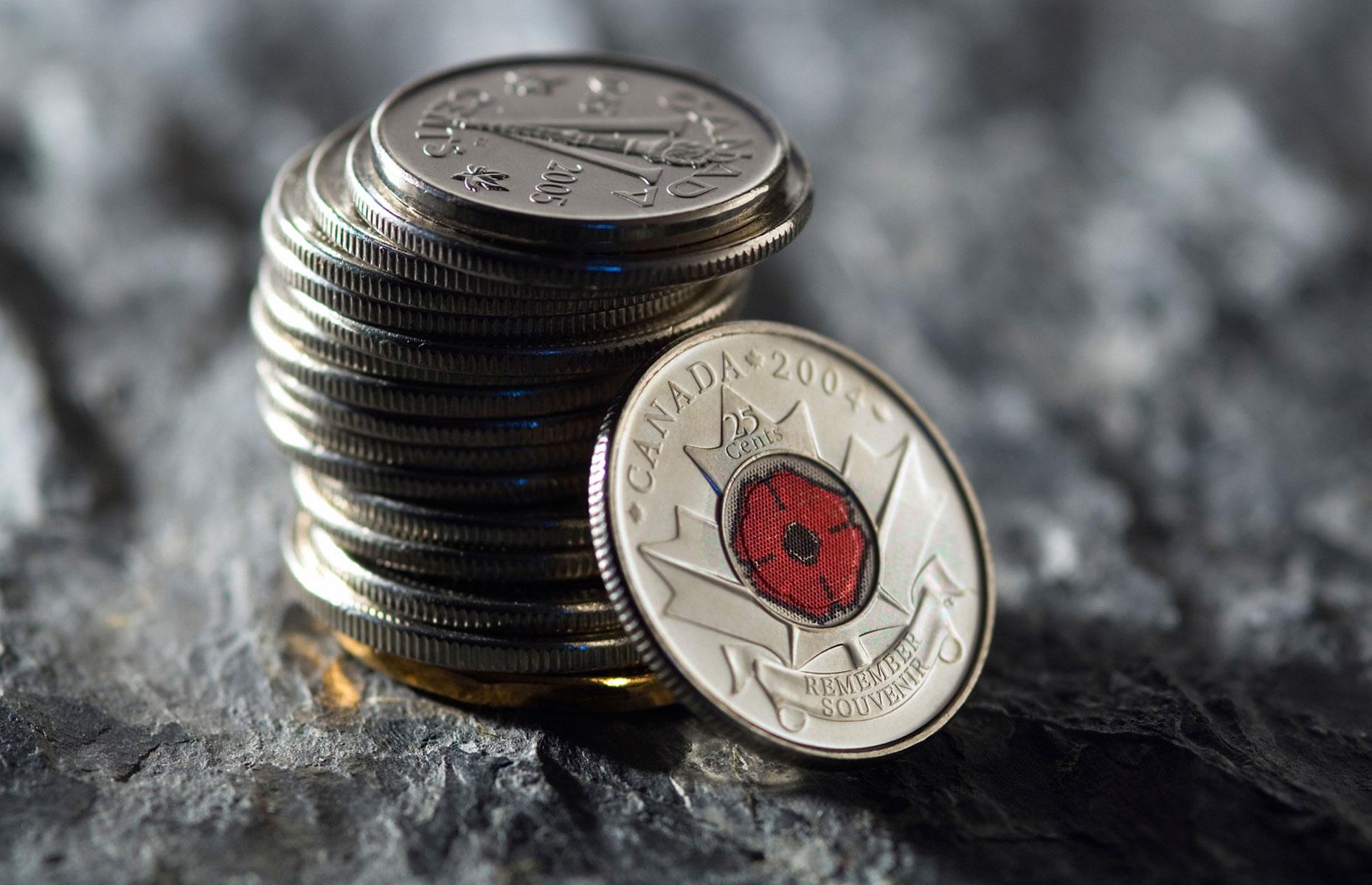 Canada was the first country to introduce coloured and glow-in-the-dark coins