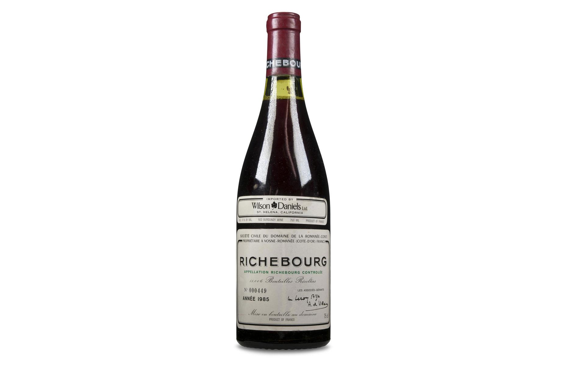 Domaine de la Romanée-Conti Richebourg 1985 red wine: $5,000 (£3.9k)