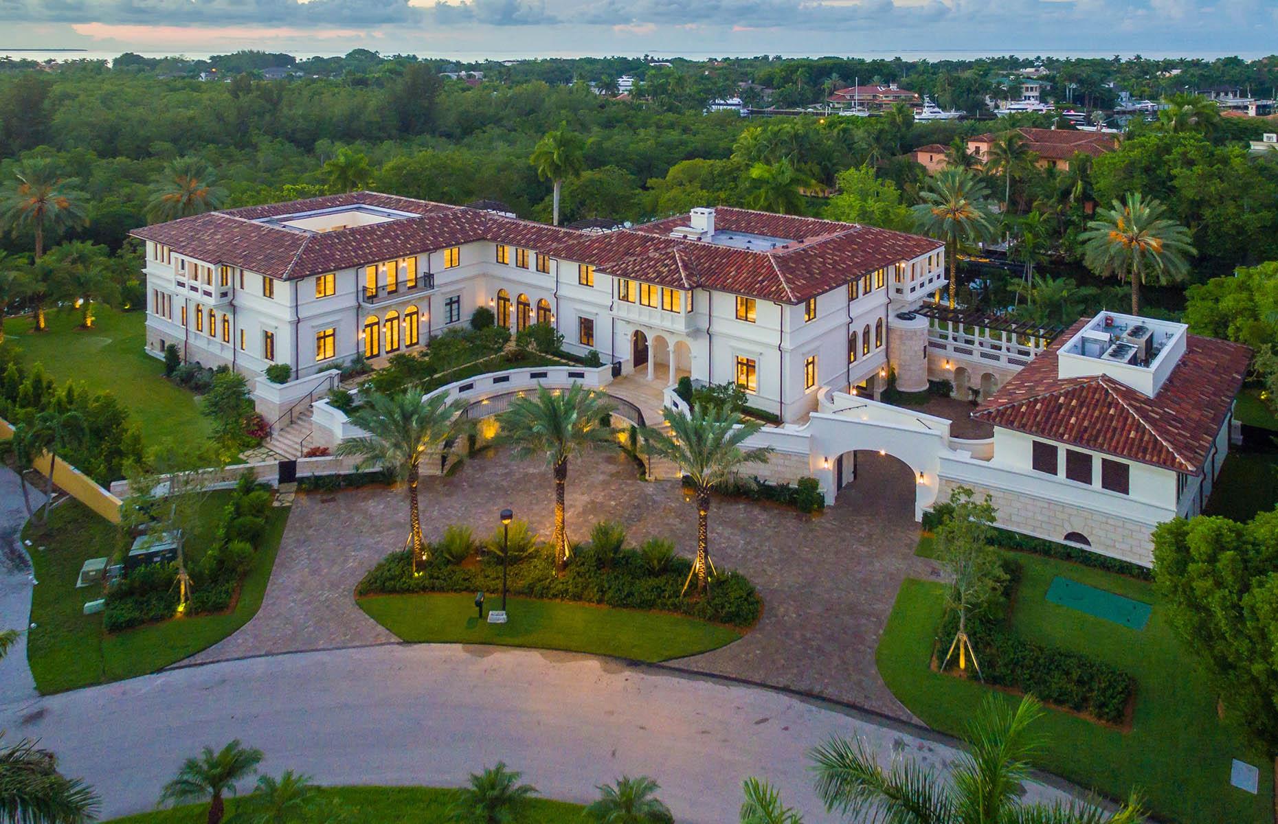 Marc Anthony's huge Coral Gables home, Florida, USA