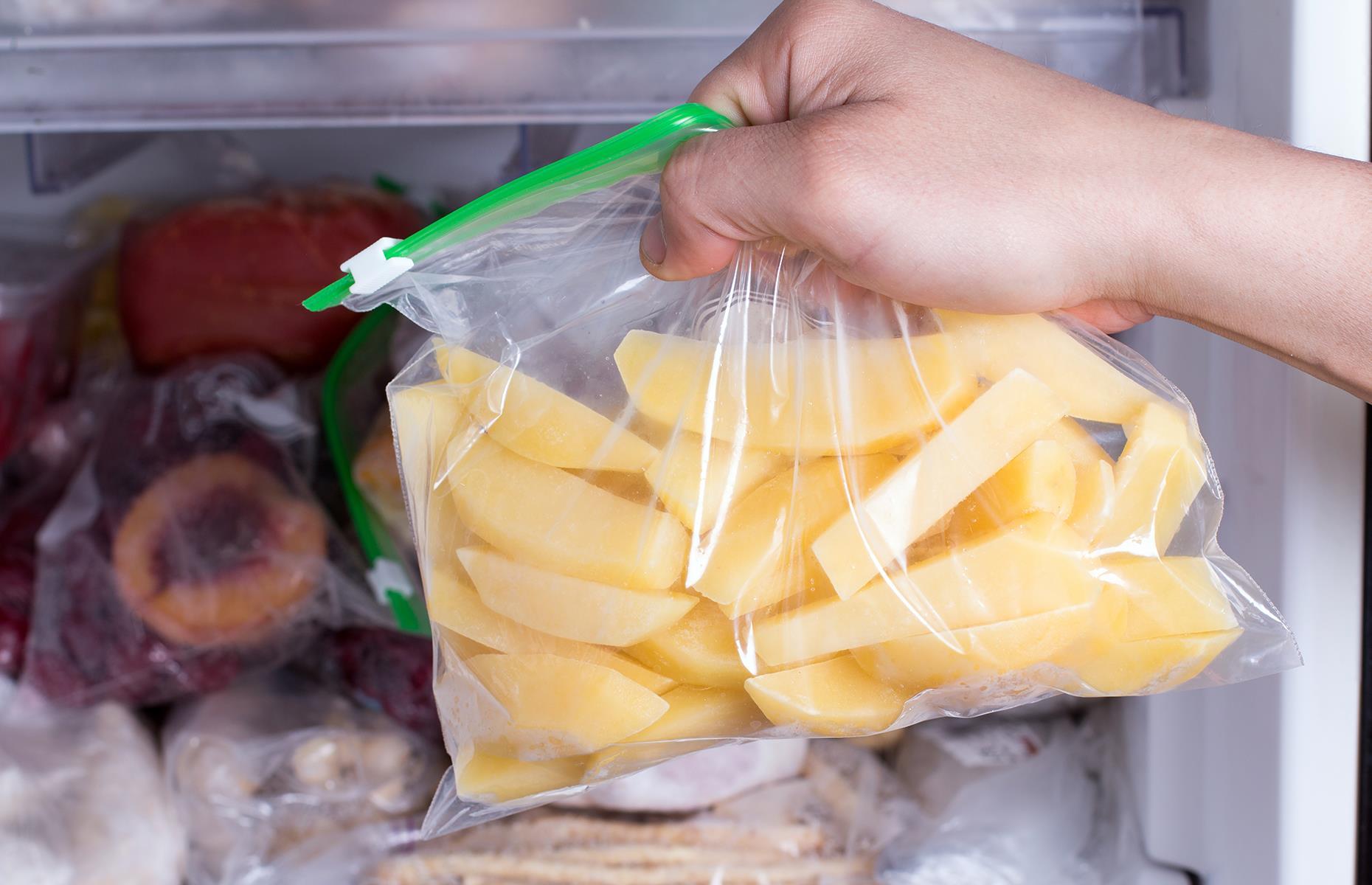 Freeze food in usable portions