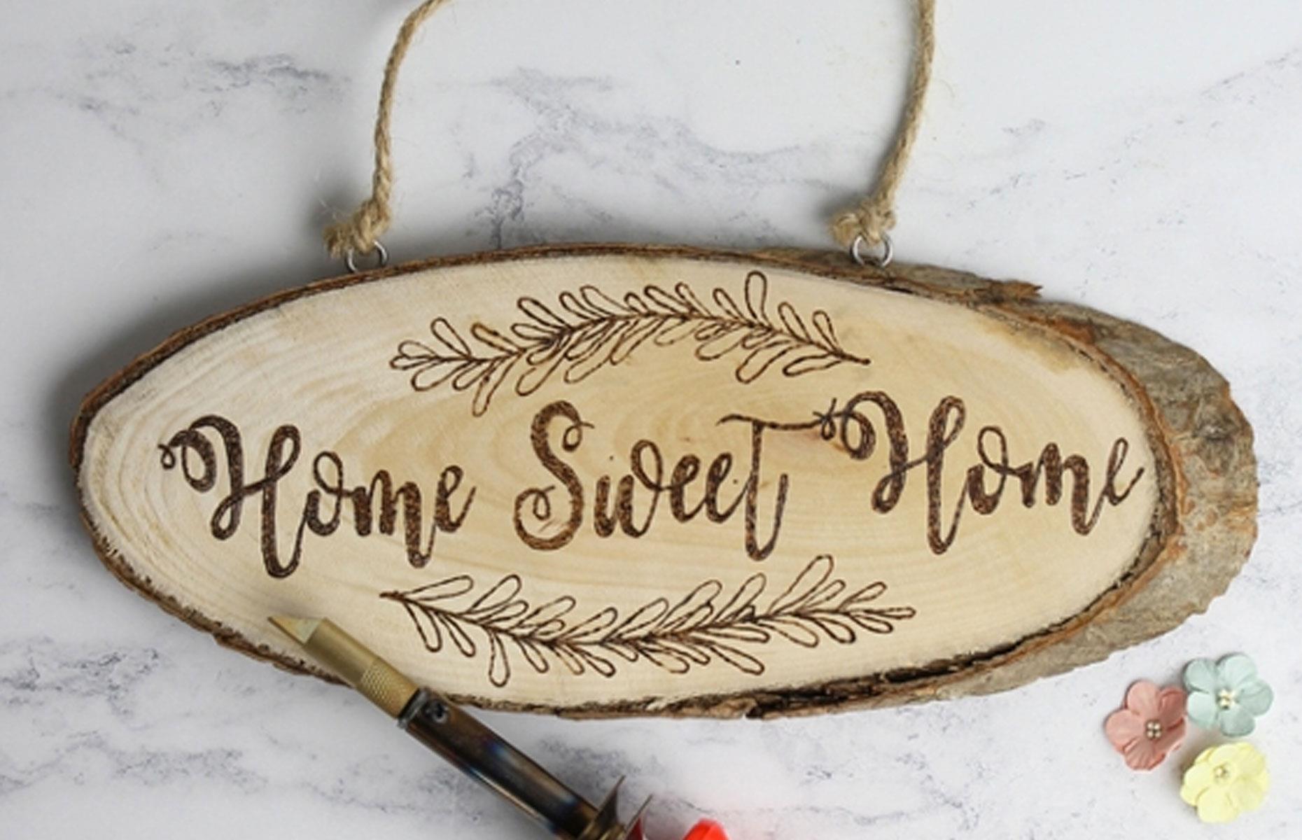 Work in a woodland sign