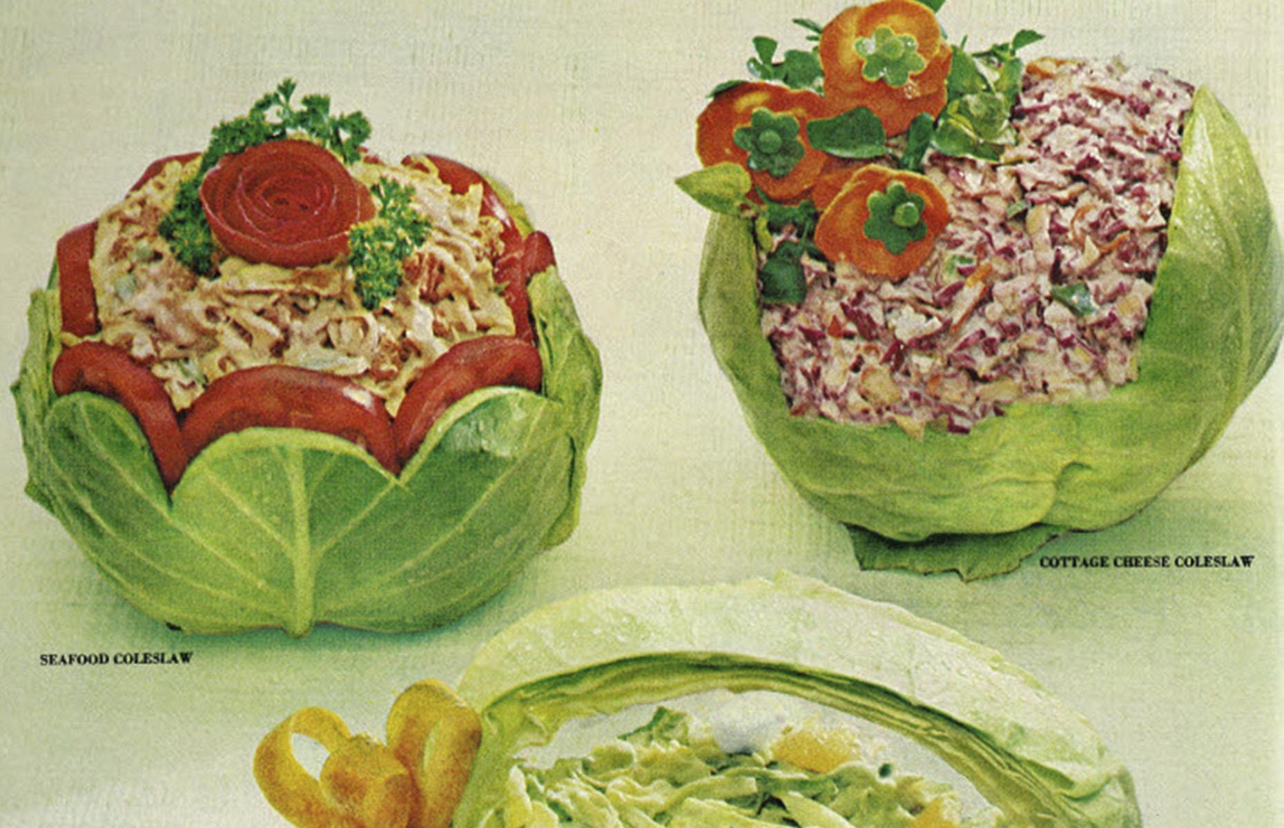 42. Coleslaw in a cabbage