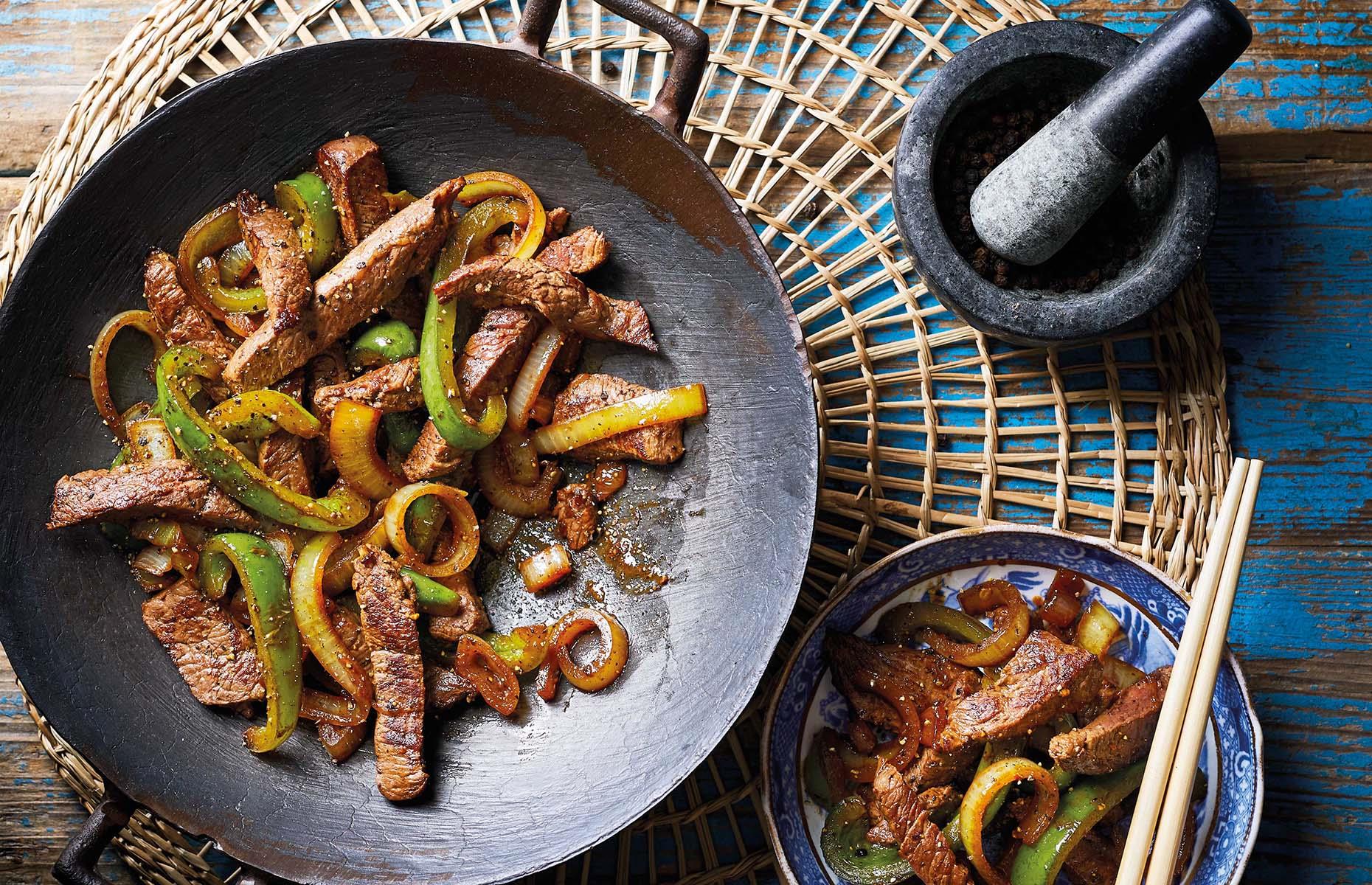 Black pepper beef