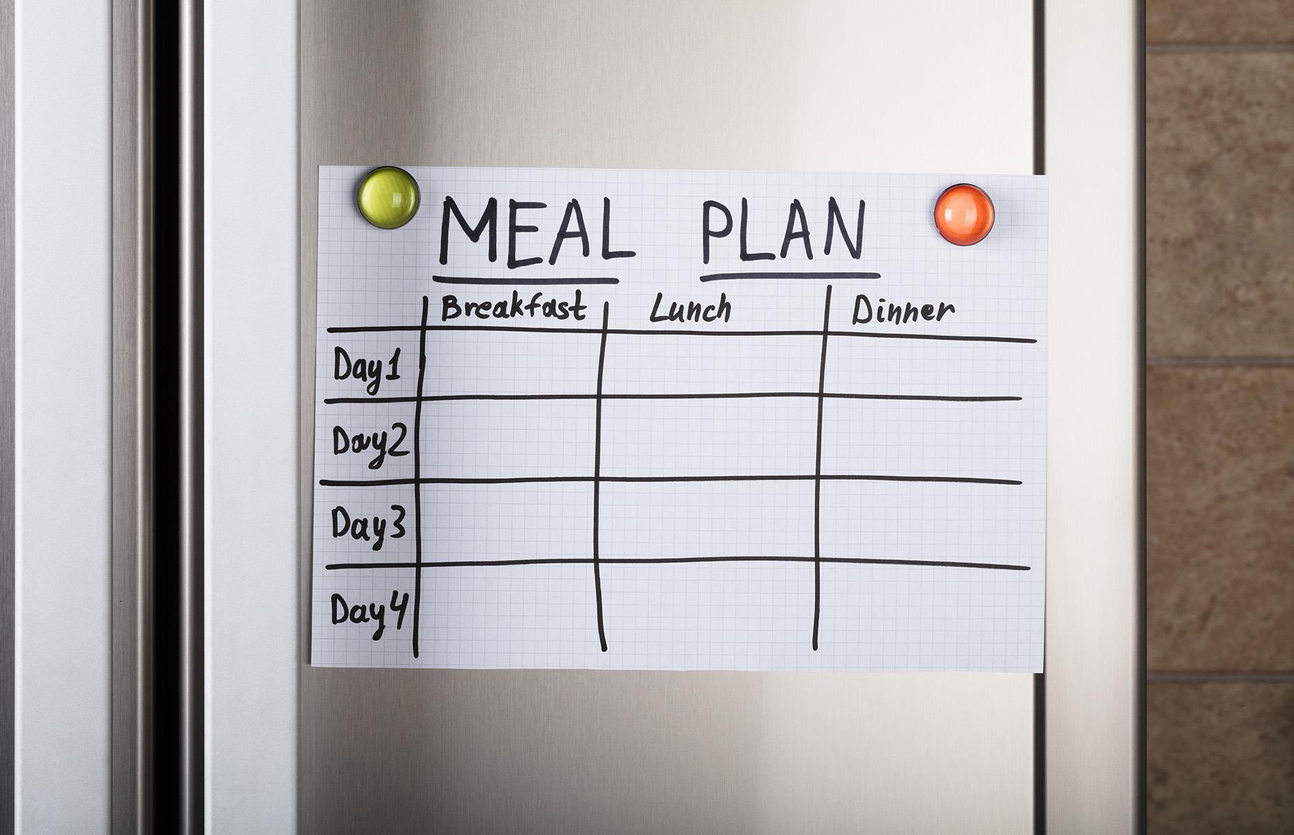 Pin up a meal planner