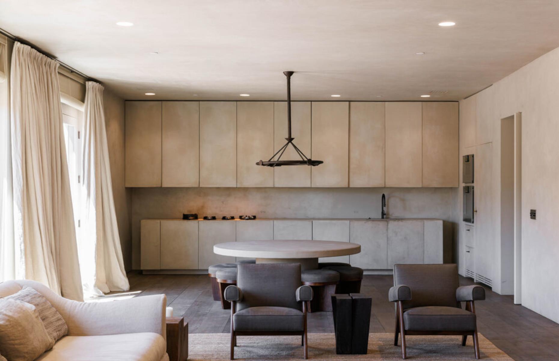 Kim's minimalist Calabasas condo