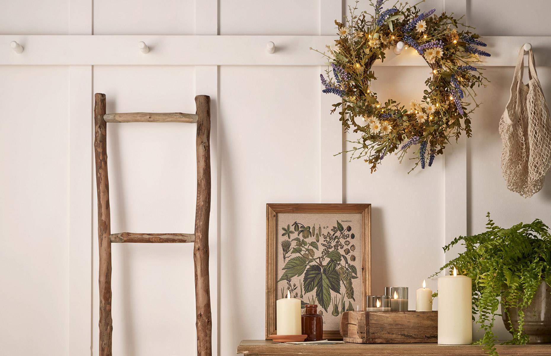 Set up seasonal displays