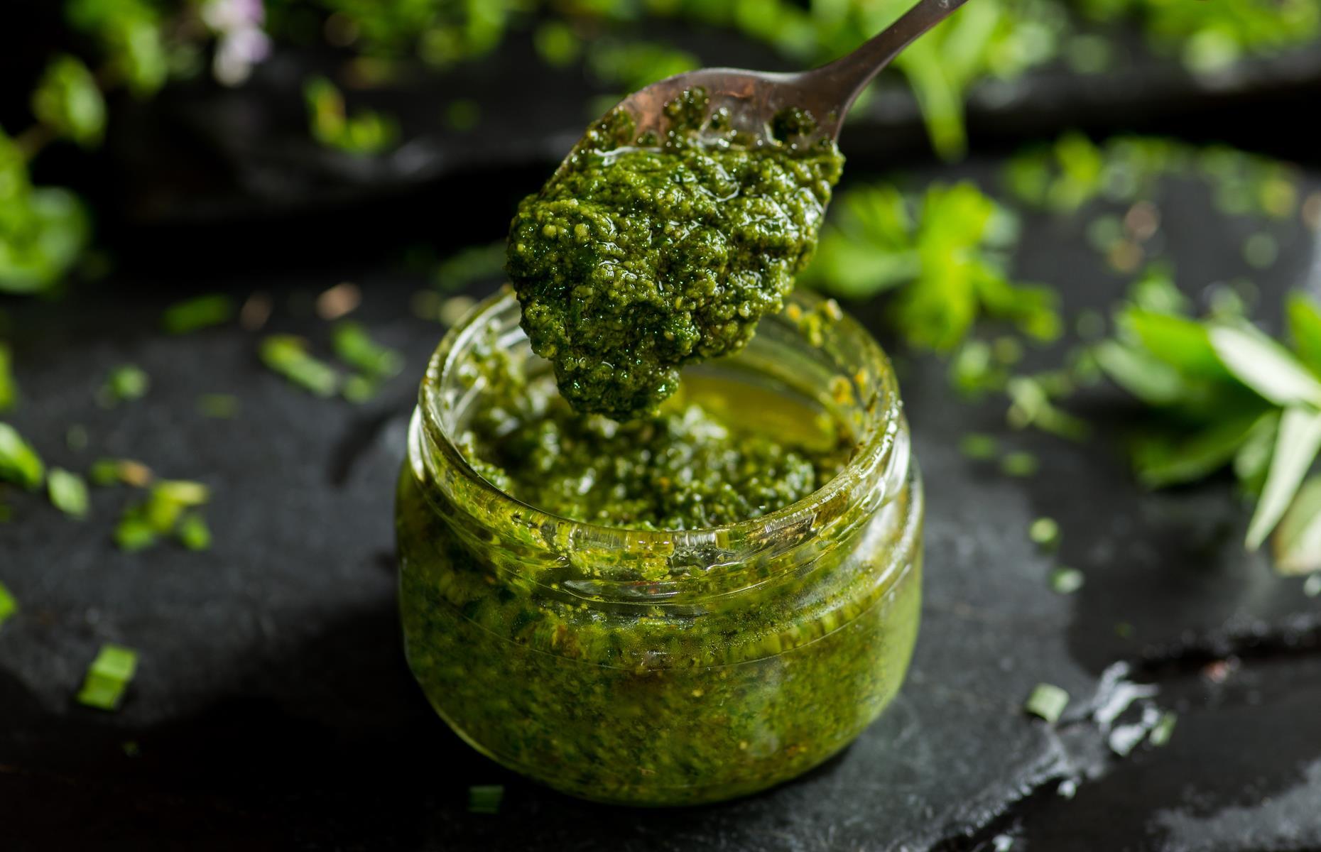 Keep pesto at its best by freezing it