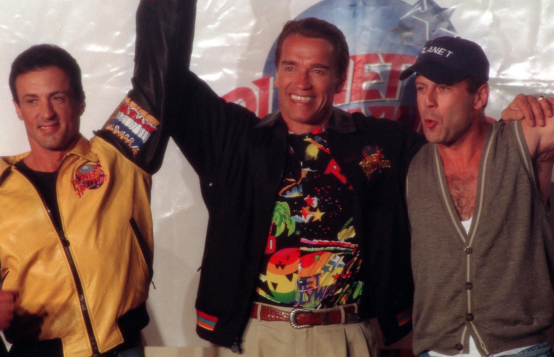 Sylvester Stallone, Arnold Schwarzenegger & Bruce Willis' Planet Hollywood