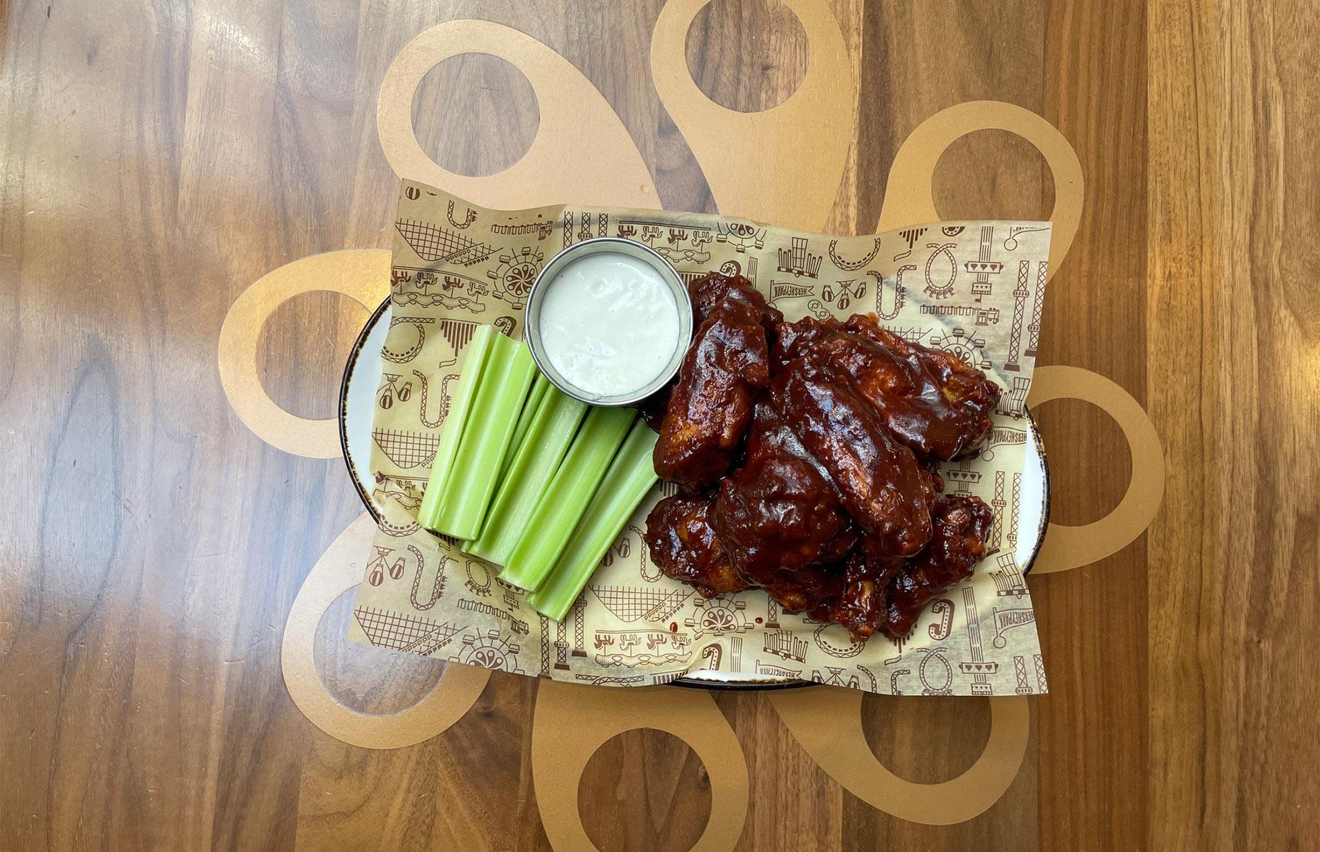 16. Chocolate barbecue chicken wings, Hersheypark, Hershey, Pennsylvania