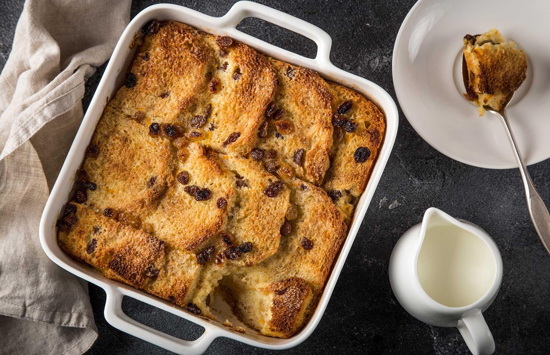 35. Bread and butter pudding