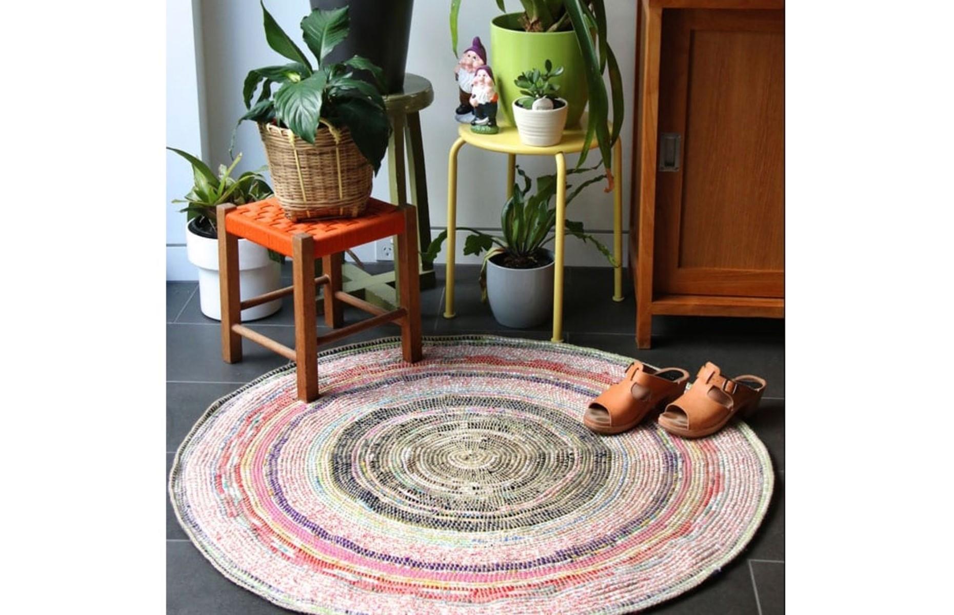Boho rag rug